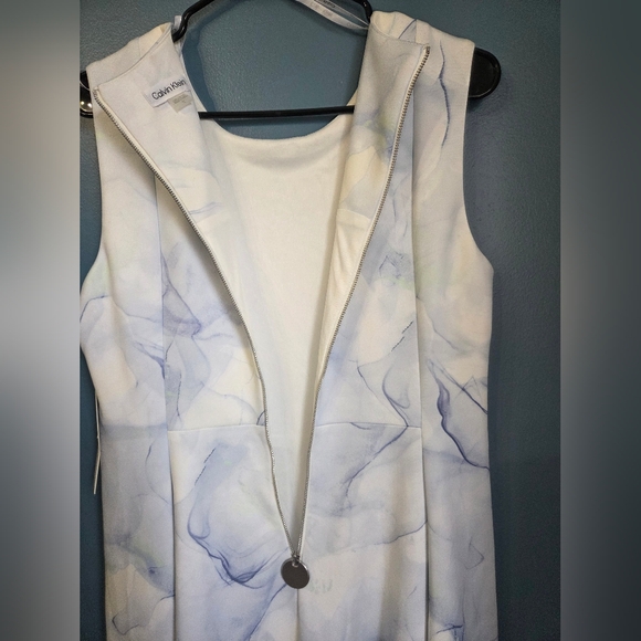 NWT Calvin Klein A Line Scuba Sleeveless Dress - Picture 5 of 11